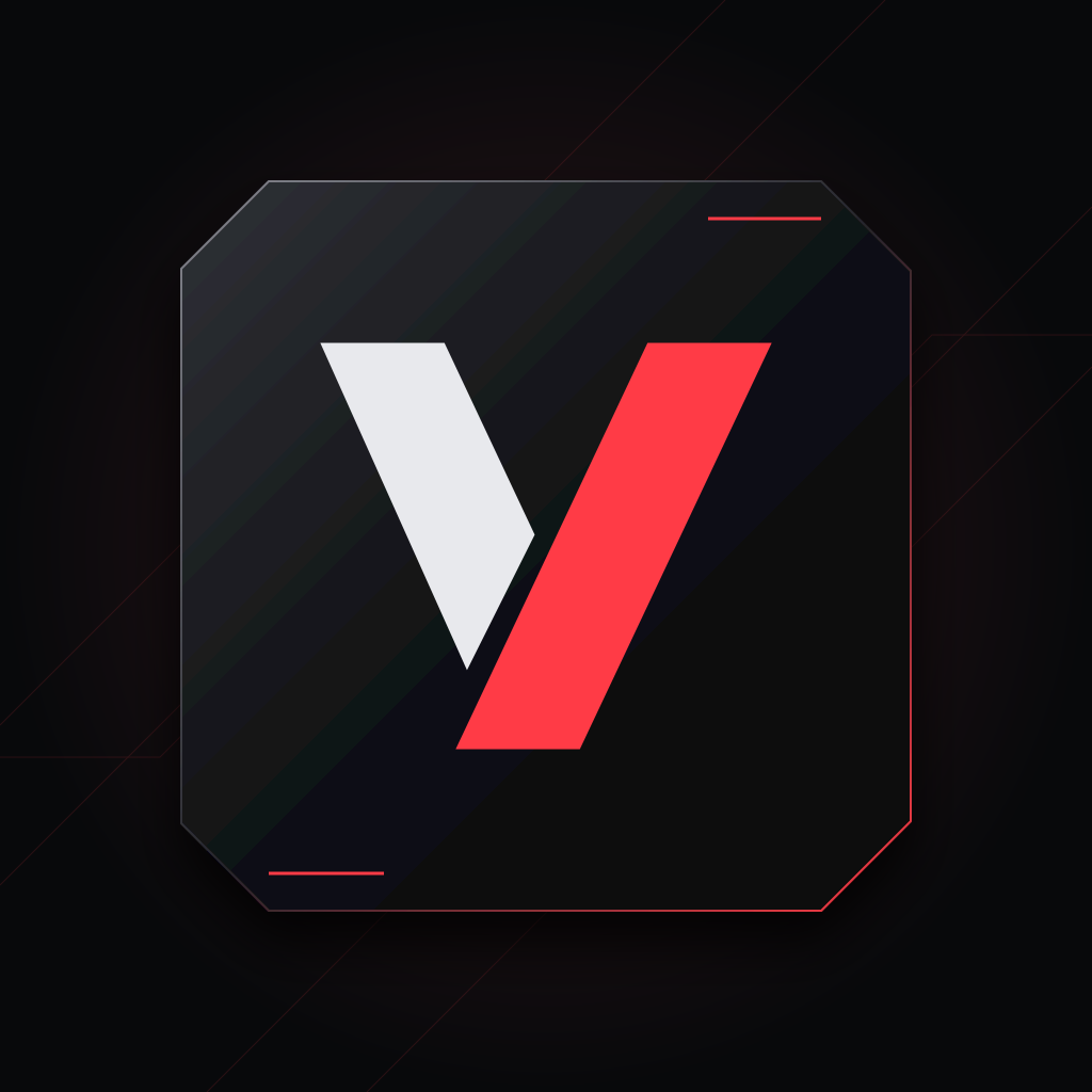 TAVIX red and silver symbol on a black profile image